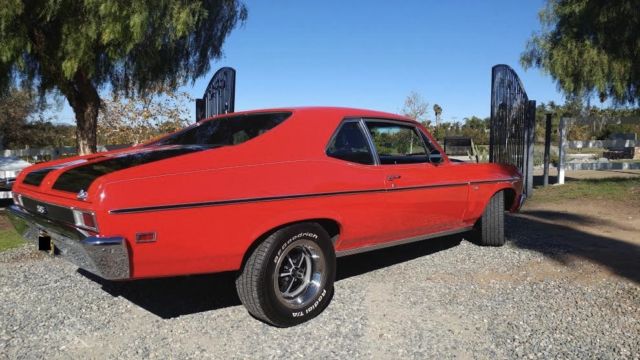 1969 Red Chevrolet Nova Coupe