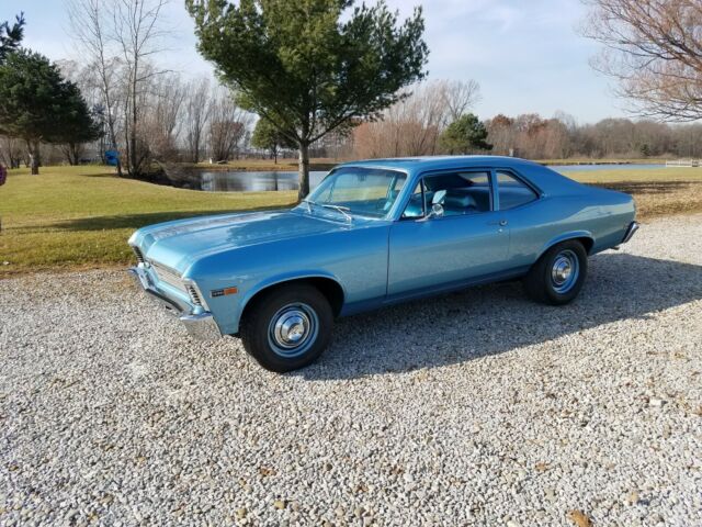 1969 Blue Chevrolet Nova Coupe