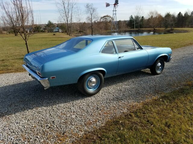 1969 Blue Chevrolet Nova Coupe