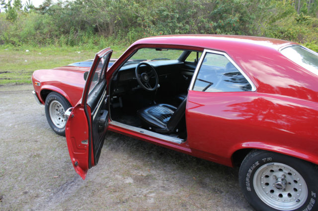 1969 Red Chevrolet Nova Coupe