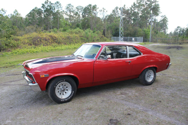 1969 Red Chevrolet Nova Coupe