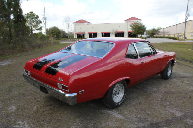 1969 Red Chevrolet Nova Coupe
