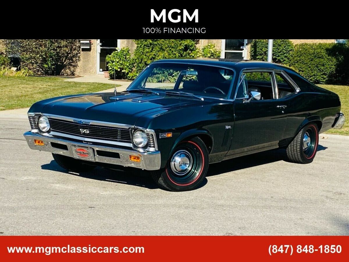 1969 Green Chevrolet Nova Coupe