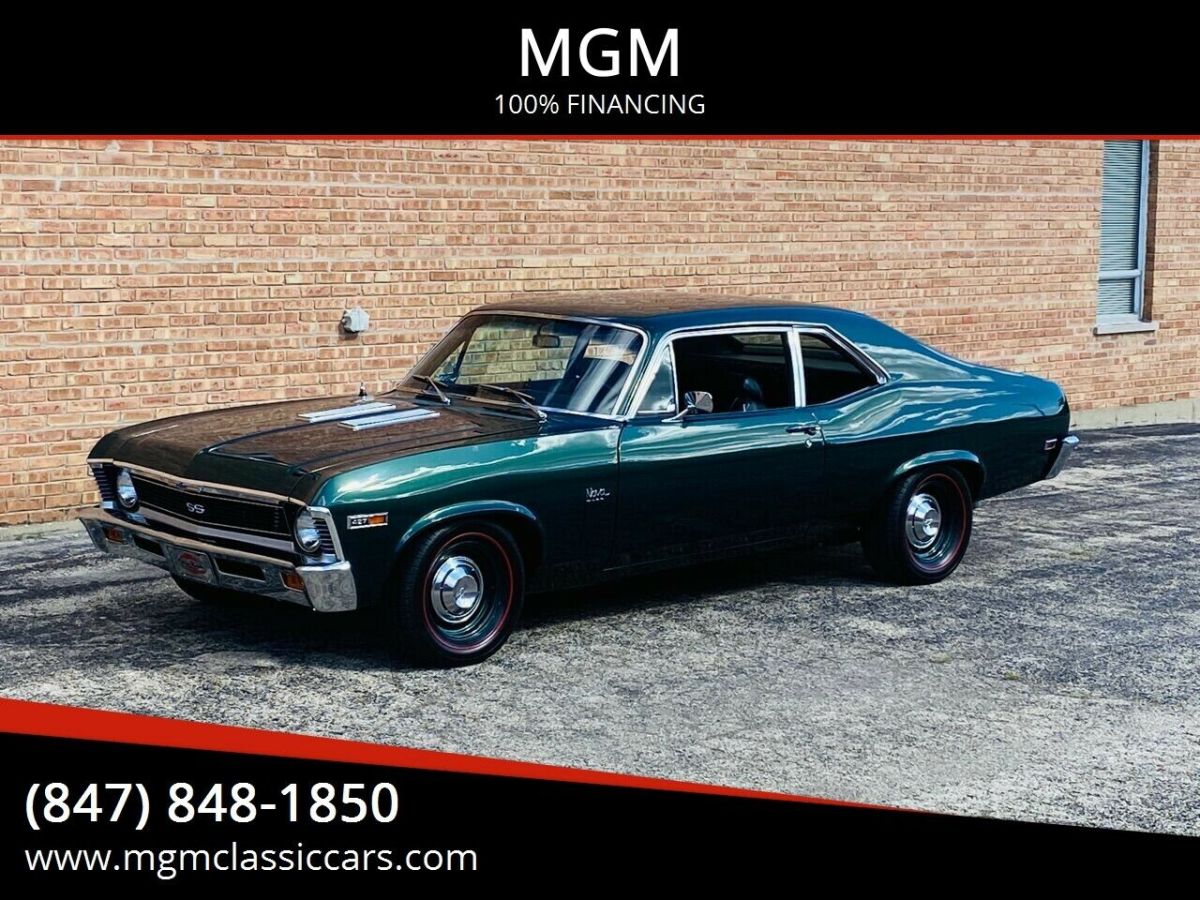 1969 Green Chevrolet Nova Coupe