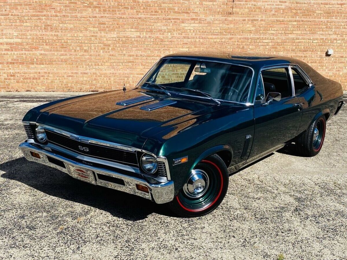 1969 Green Chevrolet Nova Coupe