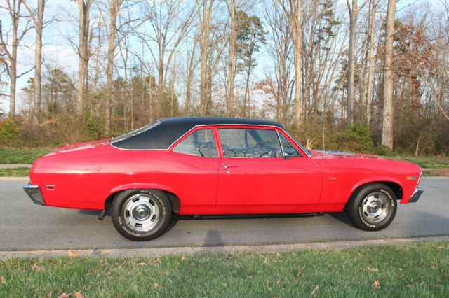 1969 Red Chevrolet Nova Coupe