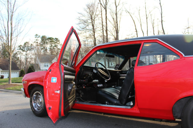 1969 Red Chevrolet Nova Coupe