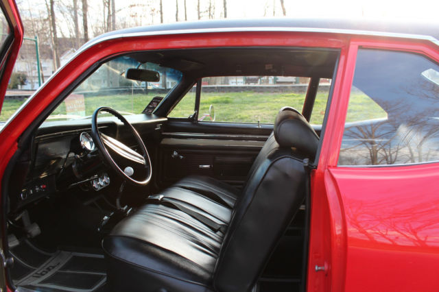 1969 Red Chevrolet Nova Coupe