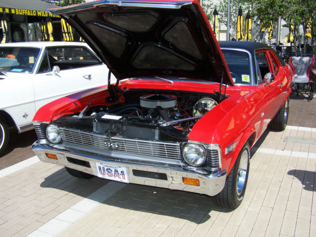 1969 Red Chevrolet Nova Coupe