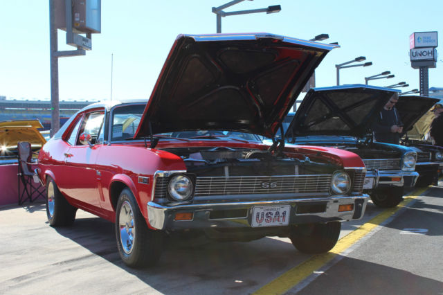 1969 Red Chevrolet Nova Coupe