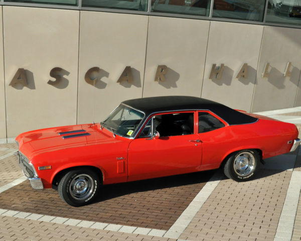 1969 Red Chevrolet Nova Coupe