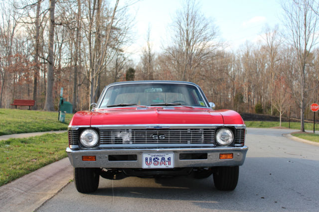 1969 Red Chevrolet Nova Coupe