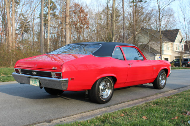 1969 Red Chevrolet Nova Coupe