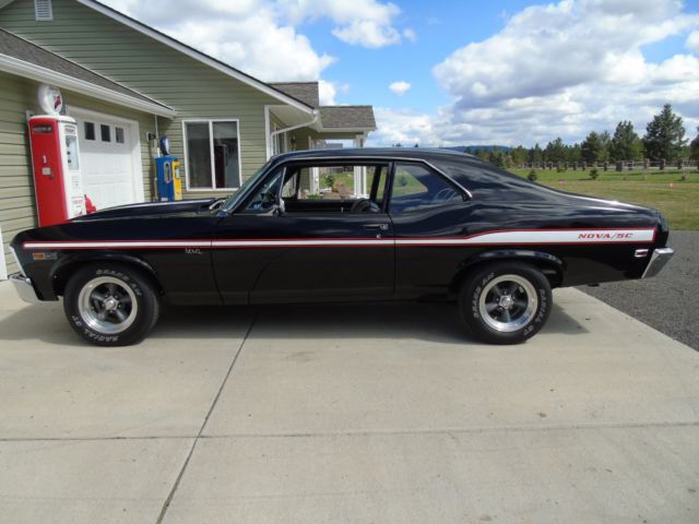 1969 Black Chevrolet Nova Coupe