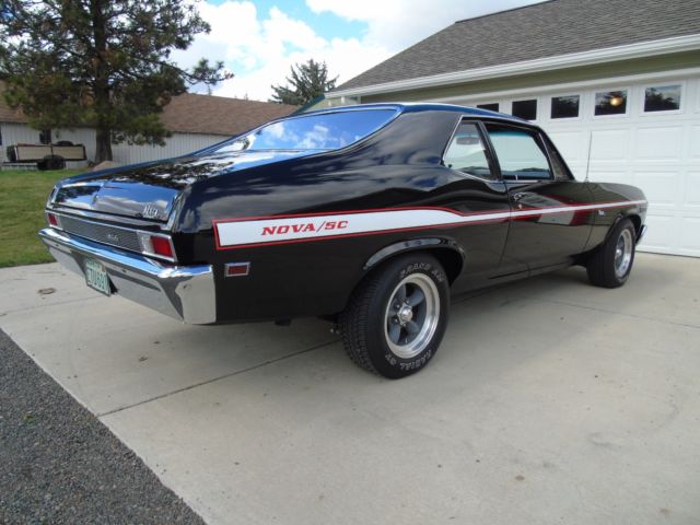 1969 Black Chevrolet Nova Coupe