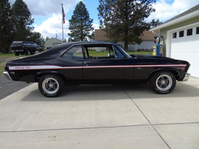 1969 Black Chevrolet Nova Coupe