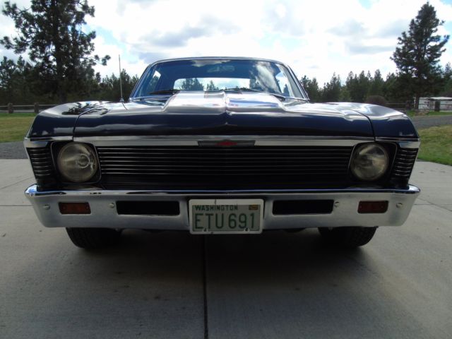 1969 Black Chevrolet Nova Coupe
