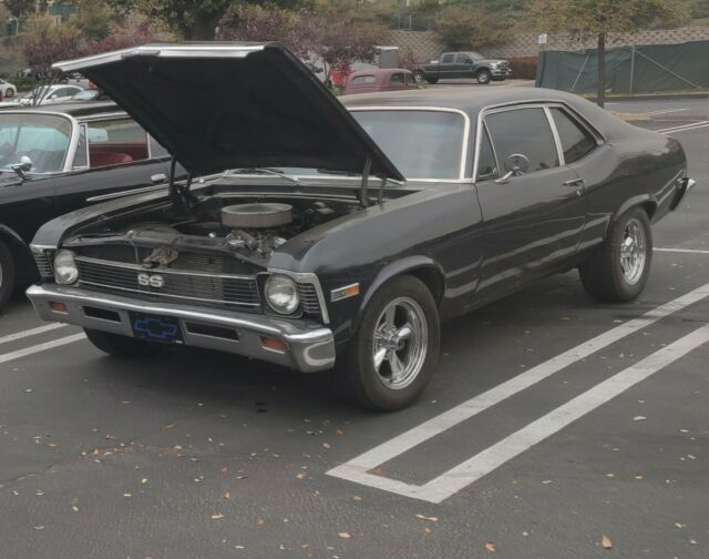 1969 Blue grey Chevrolet Nova Coupe