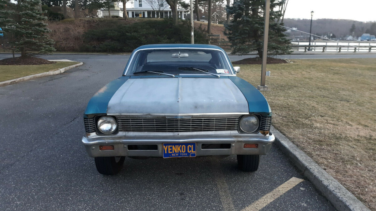 1969 Blue Chevrolet Nova Coupe