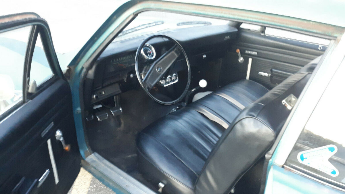1969 Blue Chevrolet Nova Coupe