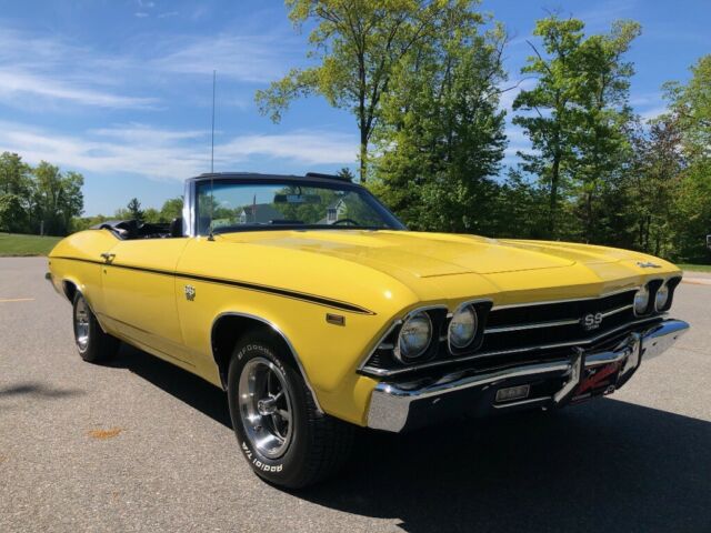1969 Yellow Chevrolet Chevelle Convertible