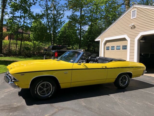 1969 Yellow Chevrolet Chevelle Convertible