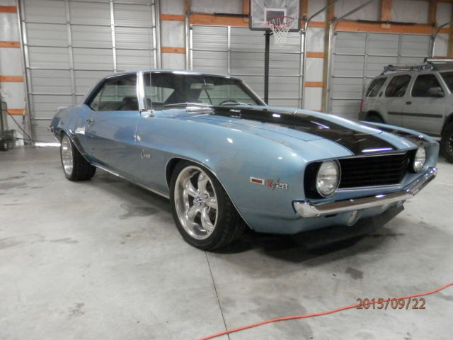 1969 Blue Chevrolet Camaro