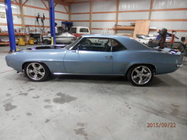1969 Blue Chevrolet Camaro