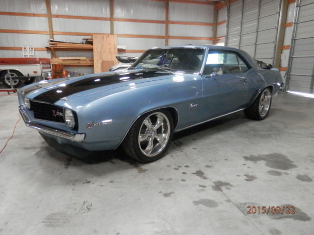 1969 Blue Chevrolet Camaro