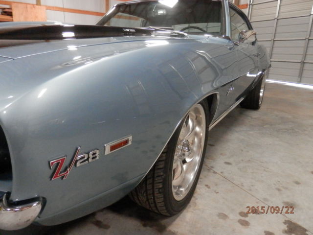 1969 Blue Chevrolet Camaro