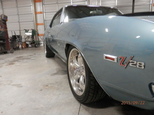 1969 Blue Chevrolet Camaro
