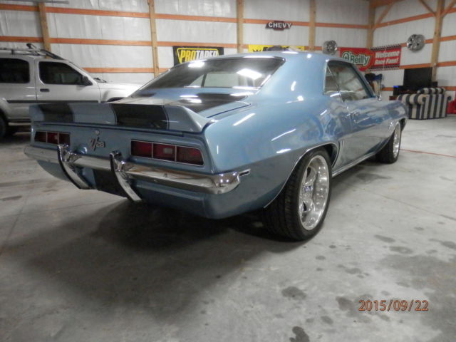 1969 Blue Chevrolet Camaro