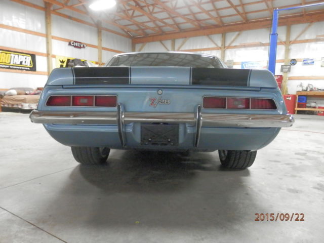 1969 Blue Chevrolet Camaro