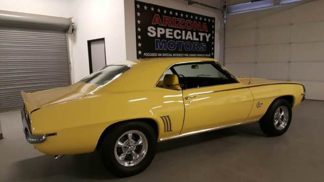 1969 Yellow Chevrolet Camaro Coupe