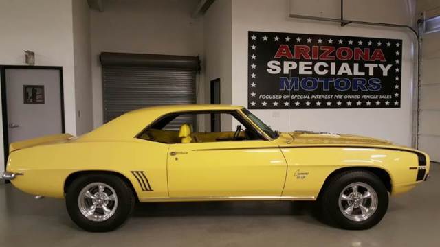 1969 Yellow Chevrolet Camaro Coupe