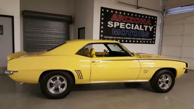1969 Yellow Chevrolet Camaro Coupe