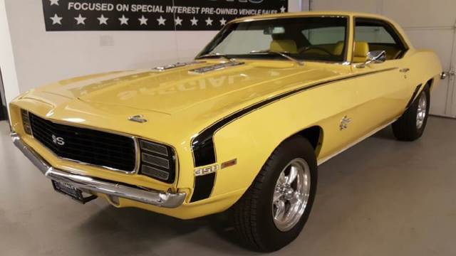 1969 Yellow Chevrolet Camaro Coupe