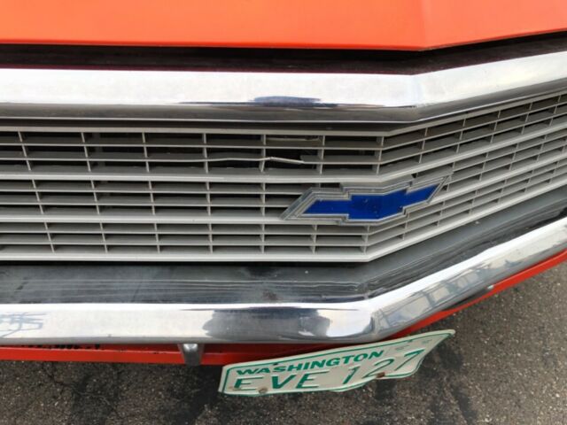 1969 Orange Chevrolet Impala Sedan