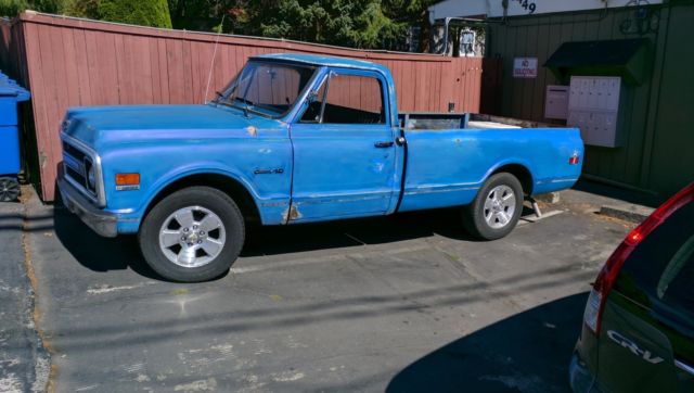 1969 Blue Chevrolet C-10 Crew Cab Pickup