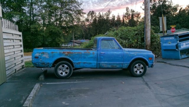 1969 Blue Chevrolet C-10 Crew Cab Pickup