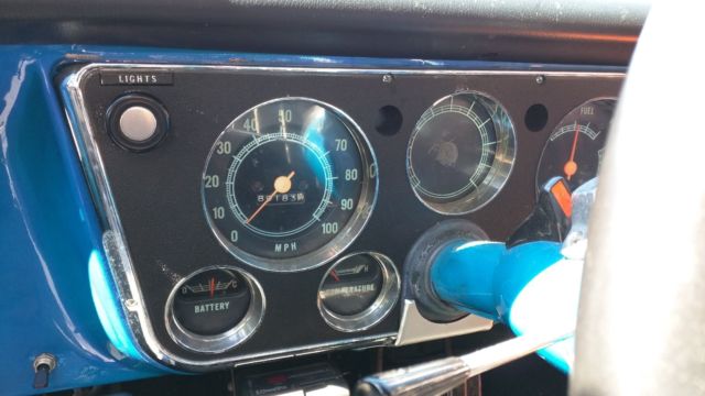 1969 Blue Chevrolet C-10 Crew Cab Pickup