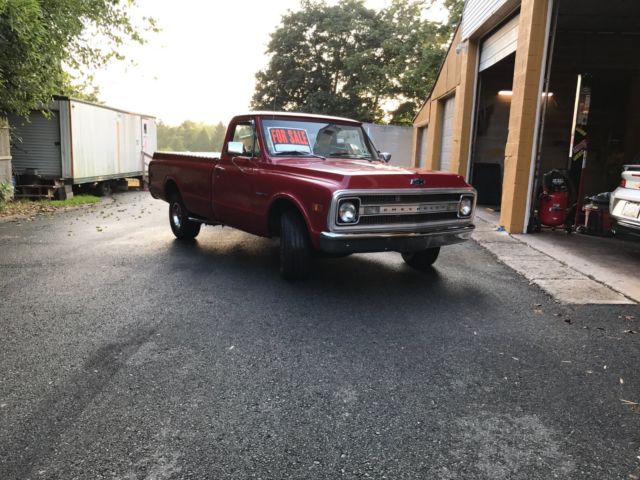 1969 Red Chevrolet C-10 Standard Cab Pickup