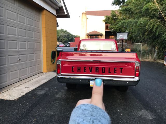 1969 Red Chevrolet C-10 Standard Cab Pickup
