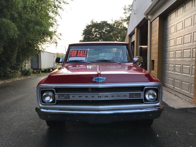 1969 Red Chevrolet C-10 Standard Cab Pickup