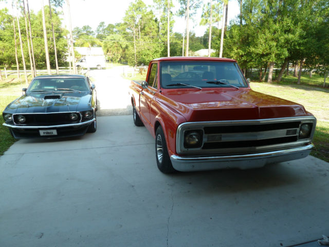 1969 Orange Chevrolet C-10 Standard Cab Pickup