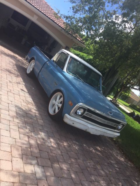 1969 Blue Chevrolet C-10 Standard Cab Pickup