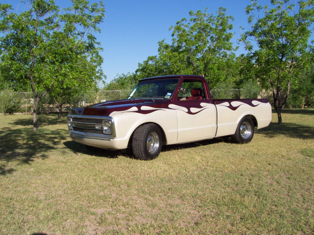 1969 Burgundy Chevrolet C-10 Pick Up
