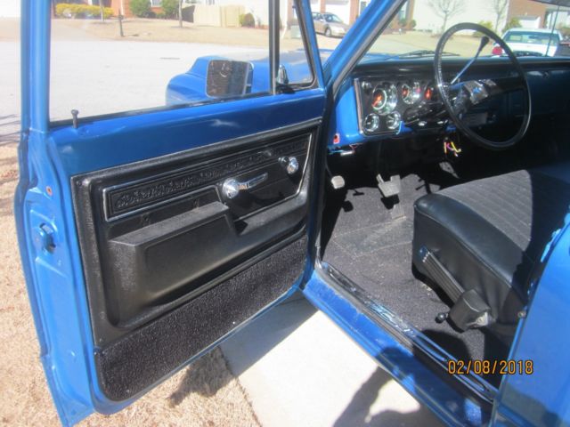 1969 Blue Chevrolet C-10 Standard Cab Pickup