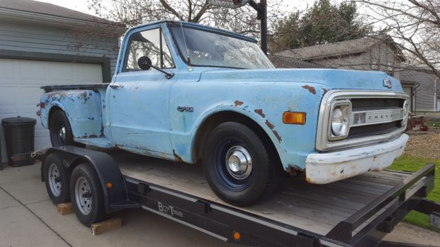 1969 Blue Chevrolet C-10 Standard Cab Pickup