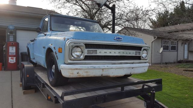 1969 Blue Chevrolet C-10 Standard Cab Pickup